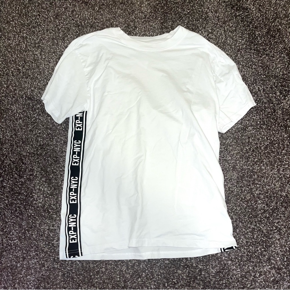 Express White Taped T-Shirt - Picture 3 of 3